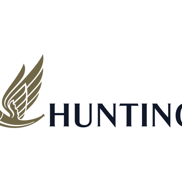 Hunting plc Logo wine